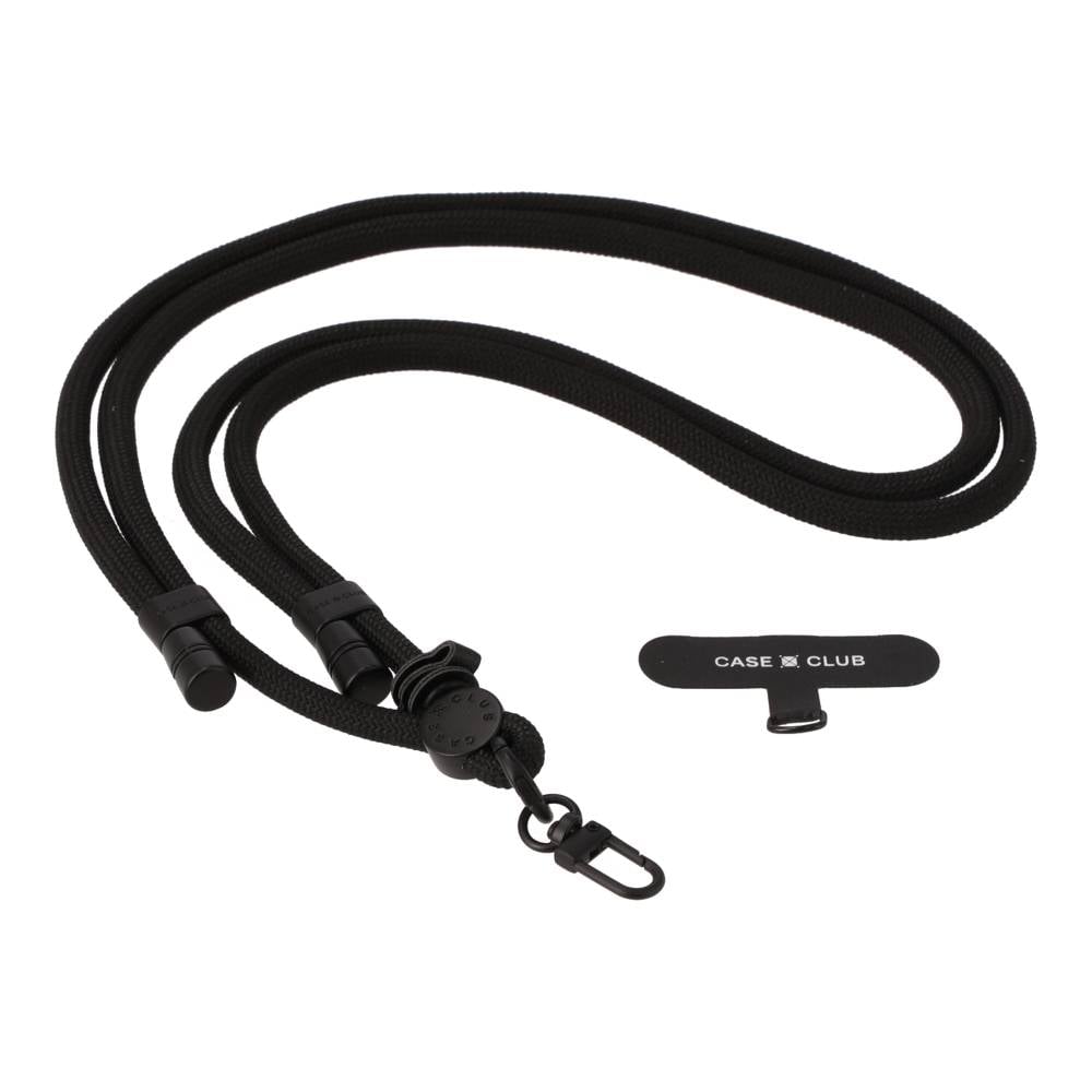 black rope crossbody strap